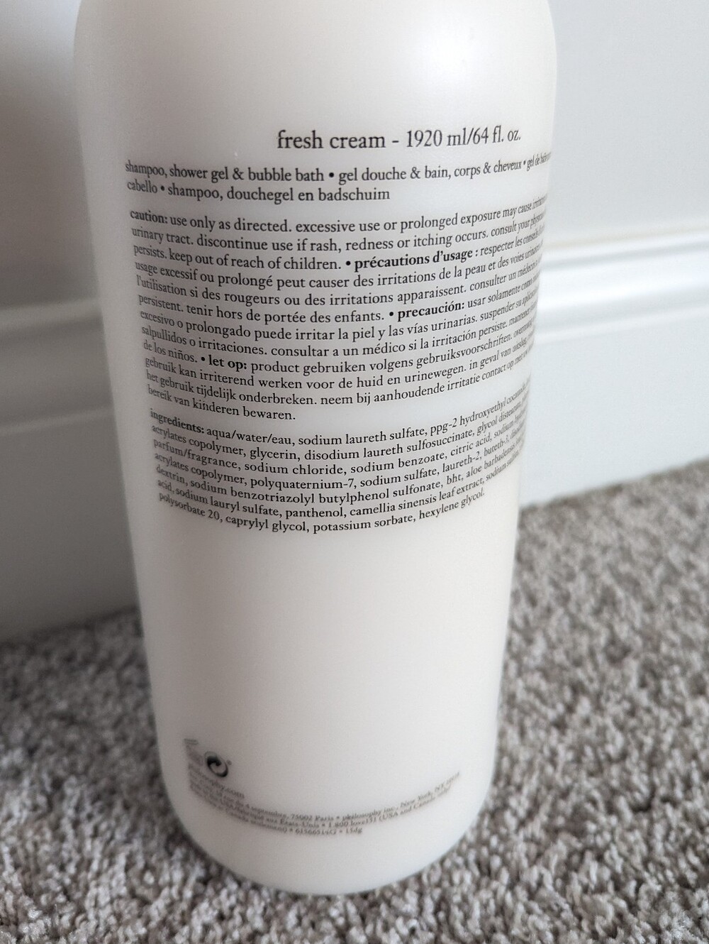 NEW Philosophy Fresh Cream Mega Sized 64 oz - Picture 3 of 4